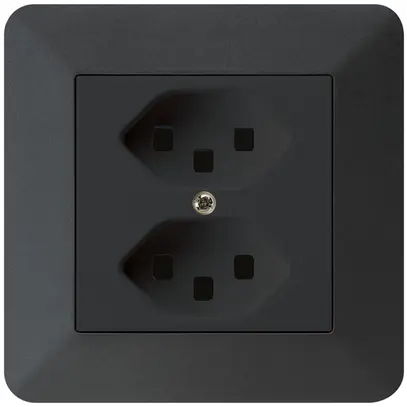 Presa INC kallysto.trend 2×T23 nero con morsetti ad innesto 