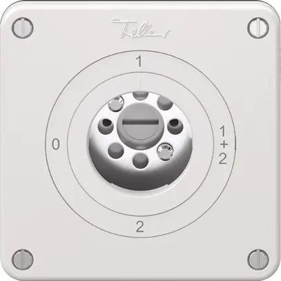 Interrupteur rotatif NEVO, 0/1L, sans cylindre, KS, 0-1-0-1, blanc 