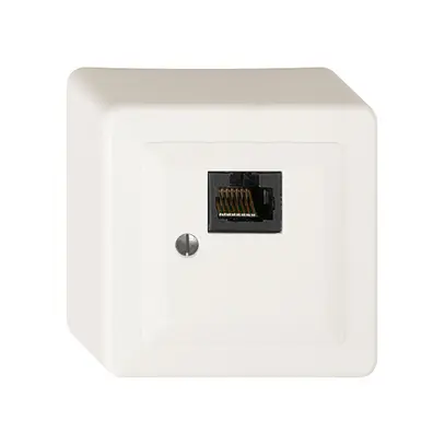Scatola AP 1×RJ45/u 8P bianco R&M swissline 
