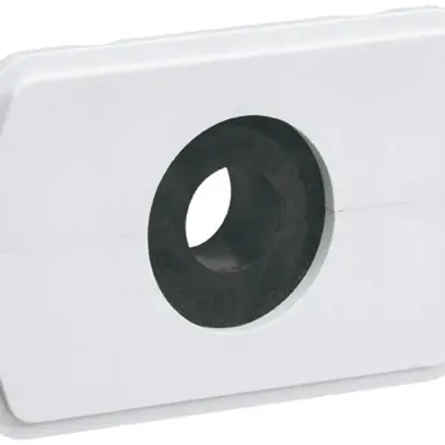 Plaque passe-câble Hager pour weber.hse 1×Ø38mm avec anneau réducteur 