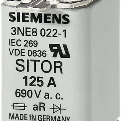 Fusibile HPC Siemens SENTRON 3NE SITOR DIN-00 50A gR, indicatore frontale 