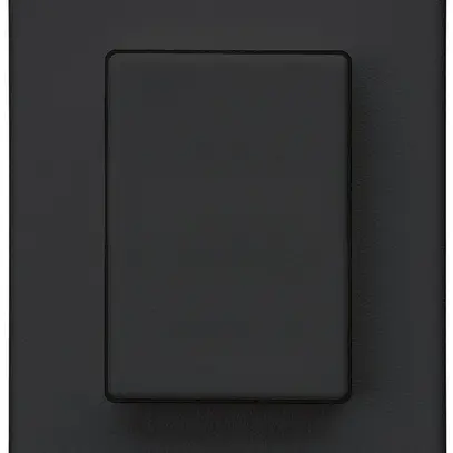 Interrupteur à poussoir INC Hager FLF 10A/250V 3/1L noir 