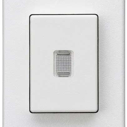 Interrupteur à poussoir INC Hager FLF 10A/250V 3/1L illuminé blanc 