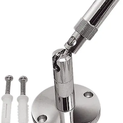 Supporto murale SLV per sistema di cavo bassa tensione, 100mm 2 pezzi cromo 