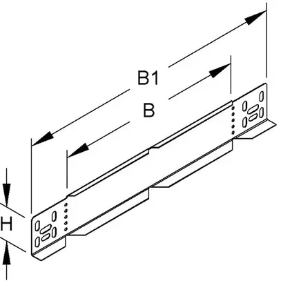 Piastra terminale per canale portacavi 100×222mm zinc.send. 