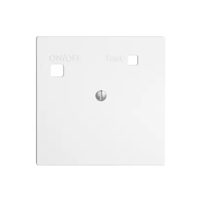 Kit frontal EDIZIOdue pour prise FI F, plein, blanc 