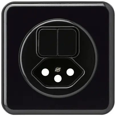 UP-Frontset basico 86×86mm schwarz für Kleinkombi S1/Typ 13 