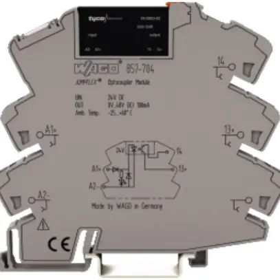 Zoccolo ad innesto JUMPFLEX WAGO con solid-state-relè 24VDC 