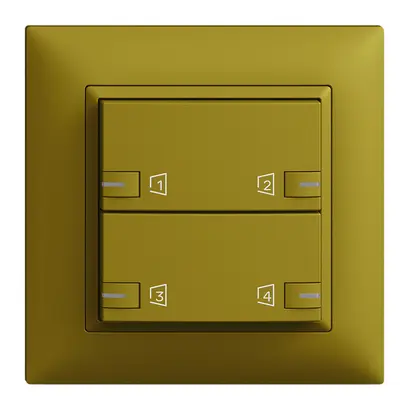 Kit montaggio INC EDIZIOdue zeptrionAIR, WLAN, RGB-LED, 2×tasto, 2×commando ov 