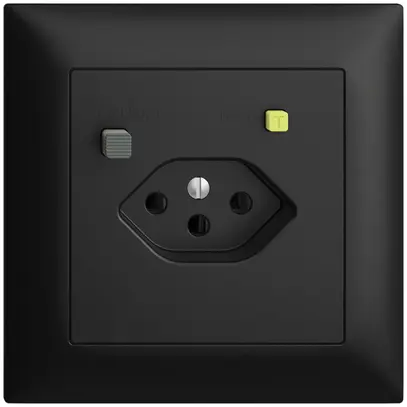 Prise ENC EDIZIOdue T13 FI 30mA FMI, noir 
