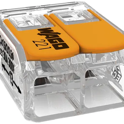 Borne pour boîte COMPACT série 221 2L 0.5…6mm² 