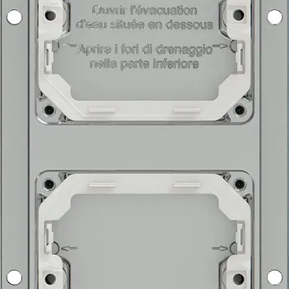 Intestazione AP ELEMENT 2×1 alluminio 