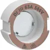 Vite calibrata DIII E33 500V in ceramica 63A secondo DIN 49516 rame 