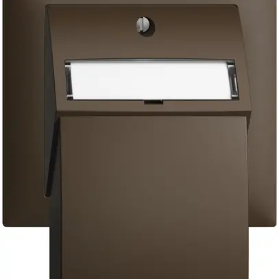 Kit montaggio INS Edue FKE, con cappa di uscita dritta, per 2×Keystone, coffee 