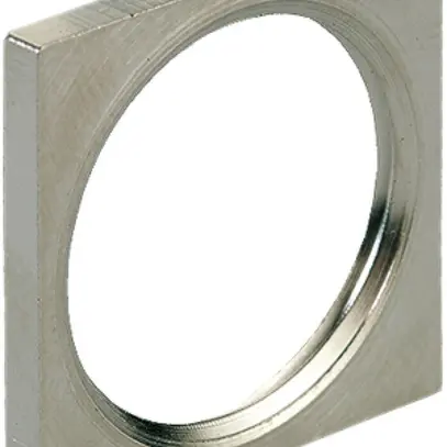 Gegenmutter 4-kant AGRO M20 Messing vernickelt 