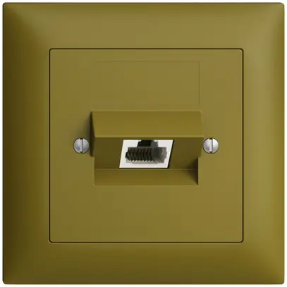 Presa INC 1×RJ45/u 4P ITplus EDIZIOdue olive 