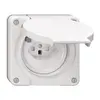 Prise FI NUP NEVO, 30mA, type 23, a.shutter, a.bornes de raccordement, blanc 