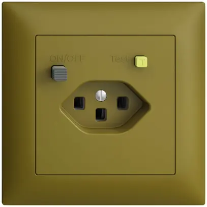 Prise ENC EDIZIOdue T23 FI 30mA FMI, olive 
