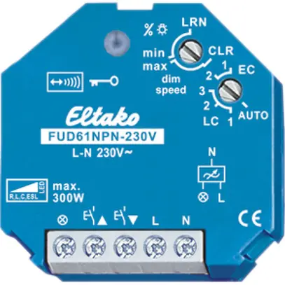 Attuatore-variatore RF INS Eltako 300W FUD61NPN-230V 