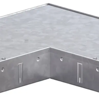 Angolo piatto tehalit BKB inferiore interno per canale a pavimento 200×350×60mm 