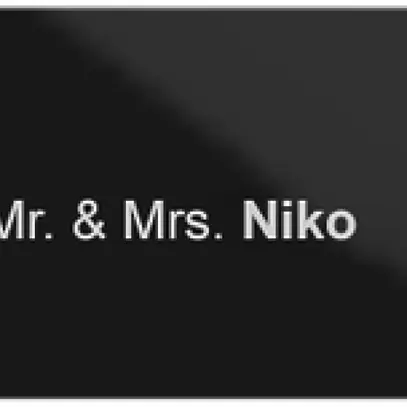 Porte-étiquette Niko pour station de porte vidéo extérieure 