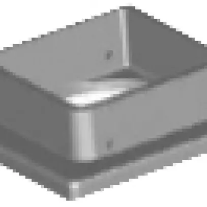 Plaque de base Ellipse Al blanc, IP54 