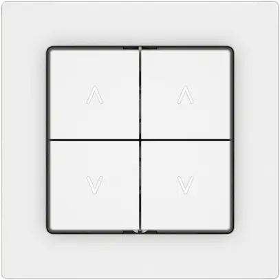 Pulsante per tapparelle EDIZIO.liv SNAPFIX® 10A 250V 4 tasto 2 canali bi 