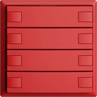 Poussoir ENC KNX 8× EDIZIOdue berry RGB sans LED 