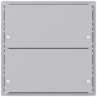 Couronne pour senseur poussoir SIDUS KNX Design type ZE, 2/4, aluminium 