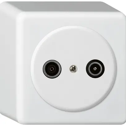 Prise de passage AP basico TV-R 23dB blanc 
