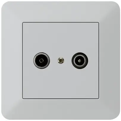 Presa di passaggio INC kallysto.trend R/TV 14dB grigio chiaro 