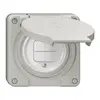 NUP-Storentaster NEVO, 1-Kanal, Einbautiefe 18 mm, 87×87 mm, lichtgrau 