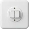 Interrupteur ENC basico 3/1L+A-R/1L blanc 