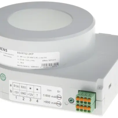 Trasformatore corrente cumulata Siemens SENTRON 0.01…10A tipoB, Ø60mm, schermata 