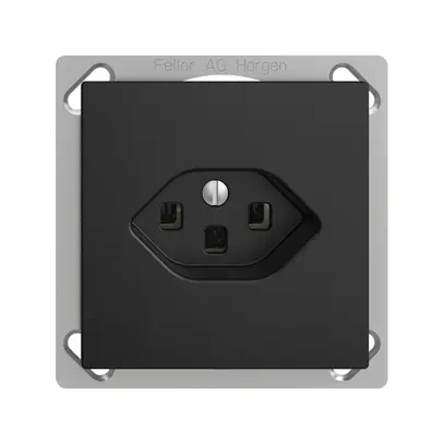 Presa INS EDIZIOdue T23 16A nero con morsetti innest. 