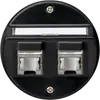 Insert pour prise ENC basico A cat.6 2×RJ45/s sortie oblique noir 