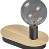 Tischleuchte LEDVANCE DECOR WOOD USB E27 1×8W DIM braun 