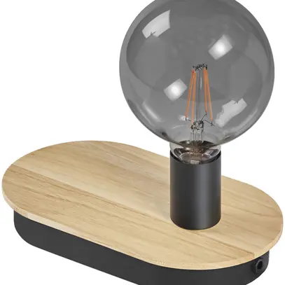 Lampada da tavolo LEDVANCE DECOR WOOD USB E27 1×8W REG marrone 
