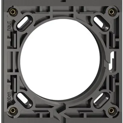 Telaio di montaggio NUP NEVO, 3×1, c.guarniz.gomma cellulare, 287×87mm, nero 