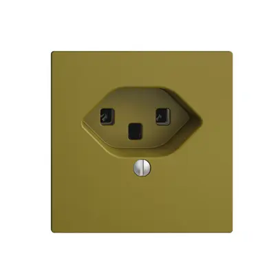 Presa INC EDIZIOdue T23 16A olive, morsetti a vite 