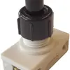 Interrupteur à poussoir INC ELBRO, 2A/250V 1L, long.de filetage 11.5mm, noir 