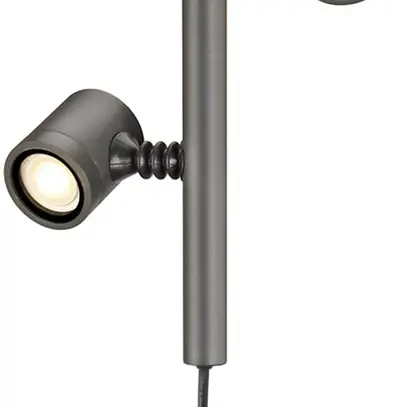 Luminaire à piquet de terre SLV NEW MYRA, 2×GU10 4.5W IP44 anthracite 