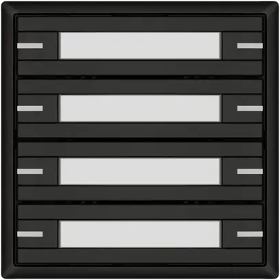 Poussoir KNX RGB EDIZIO.liv SNAPFIX® capteur temp.RGB-LED étiqu.8×com.1T no 