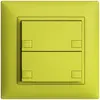 Poussoir ENC KNX 2× EDIZIOdue colore lemon RGB sans LED 