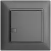 Poussoir ENC KNX 1× EDIZIOdue gris foncé RGB sans LED 