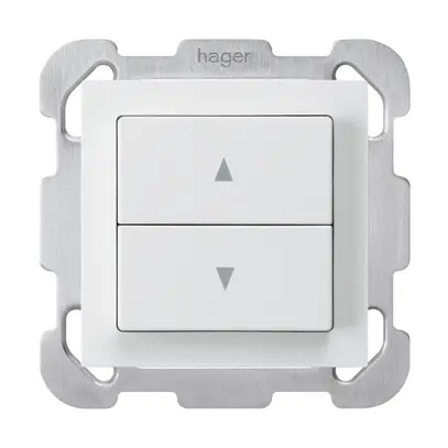 Interruttore per tapparelle INC kallysto con 2 tasti di comando bianco 