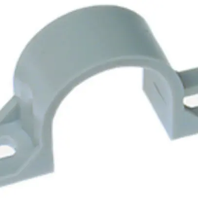 Brida 2 viti PA/GFK M50 grigio chiaro 