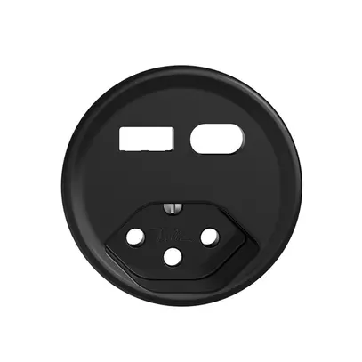 Kit de montage Feller STANDARDdue pour prise USB type A+C + type 13 noir 