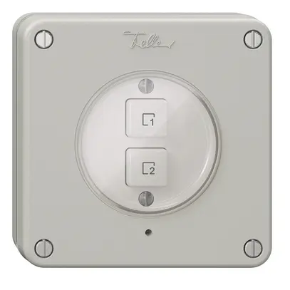 Pulsante scena INC 2 scene verticale/2T NEVO Wiser grigio chiaro 