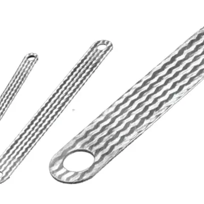 Ruban mise a terre confect.ERIFLEX 25mm² 250mm 150A perforé Ø10.5mm Cu étamé 